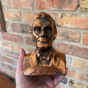 Copper Lincoln Coin Bank